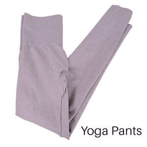 WOMENS STRETCH YOGA PANTS GRAY SIZE S